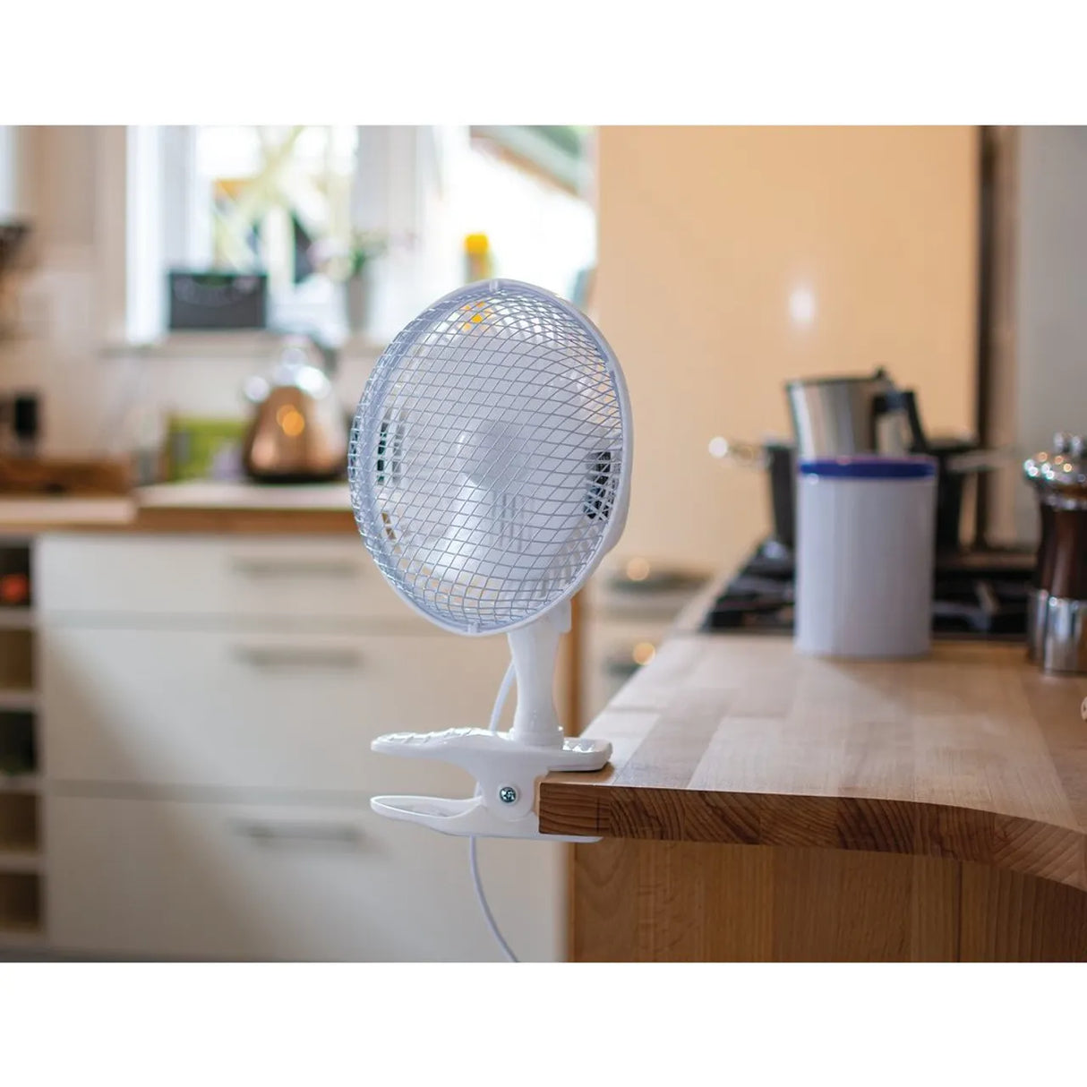 Draper Clip-On Desk Fan, 6"/150mm