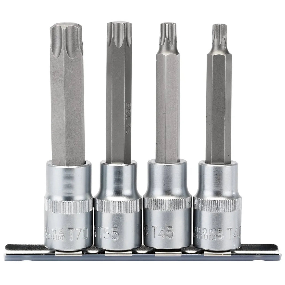 Draper X-STAR® Socket Bit Set, 1/2" Sq. Dr. (4Pcs)