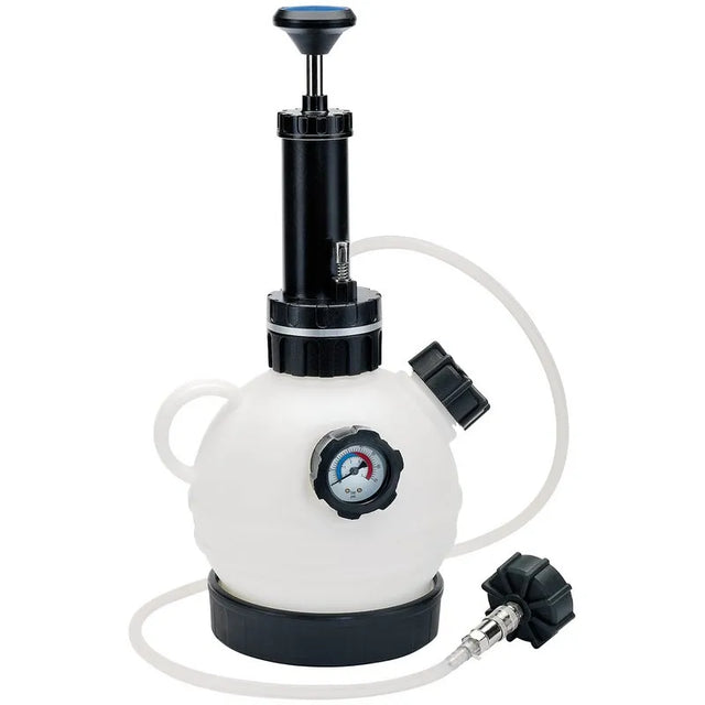 Draper 22495 Pump Action Brake Bleeder – 2 L Capacity, Pressure Gauge, One‑Person Operation