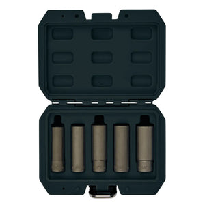 Draper 5pc Wheel Nut Double Socket Set, 3/8" Sq. Dr. - 12423