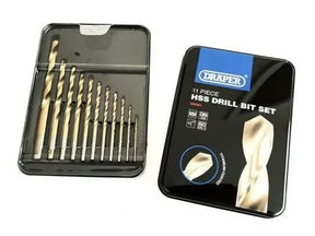 Draper HSS Titanium Coated Drill Bit Set (11pcs)