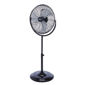 Draper 230V Pedestal Fan, 18"/450mm, 120W - High-Velocity Airflow with Adjustable Height (70429)
