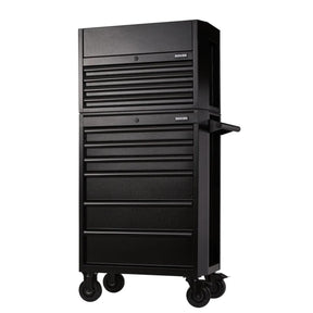 BUNKER 26" Combined Roller Cabinet and Tool Chest with 10 Drawers and Gas Strut Lid (24247)