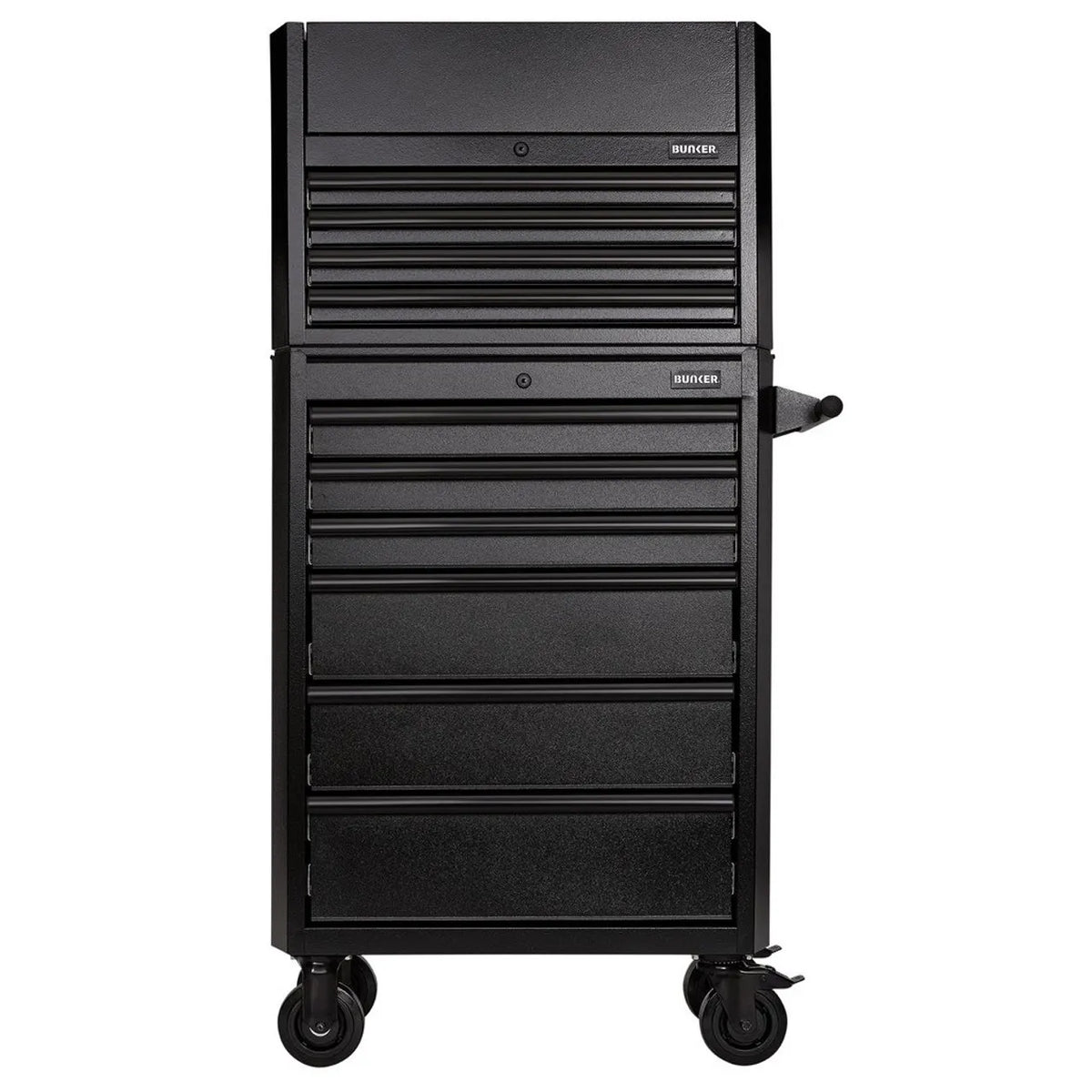 BUNKER 26" Combined Roller Cabinet and Tool Chest with 10 Drawers and Gas Strut Lid (24247)