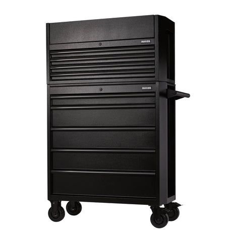 BUNKER 36" Combined Roller Cabinet and Tool Chest with 9 Drawers and Gas Strut Lid (24248)