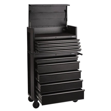 BUNKER 36" Combined Roller Cabinet and Tool Chest with 9 Drawers and Gas Strut Lid (24248)