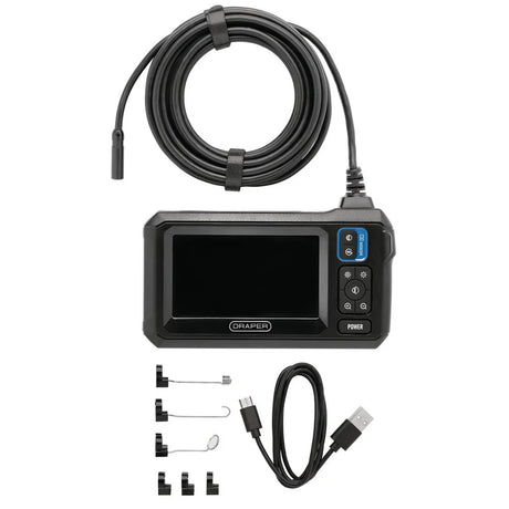 Draper Endoscope Inspection Camera (31758) | IP67, 5m Semi-Rigid Cable