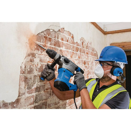 Draper Expert 230V SDS+ Rotary Hammer Drill, 1500W, 5.2kg, 4 Functions, Anti-Vibration Handle 56405