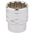 Draper Expert HI-TORQ® 12 Point Socket 1/2" Sq. Dr. 1 1/16" - Chrome Vanadium (33726)