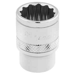Draper HI-TORQ® 12 Point Socket, 3/8" Sq. Dr., 14mm