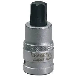 Draper T60 x 55mm 1/2" Sq. Dr. TX-STAR® Socket Bit