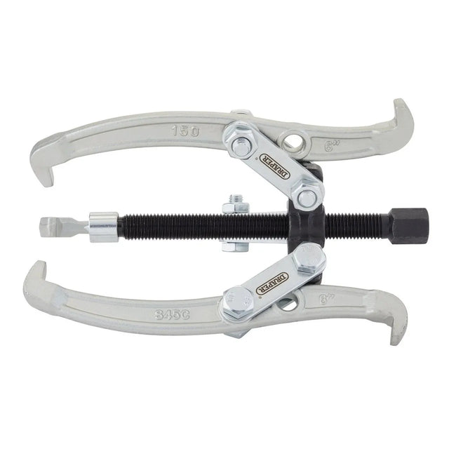 Draper Triple Leg Reversible Puller - 120mm Reach, 150mm Spread, Heavy-Duty Gear & Bearing Puller (08442)
