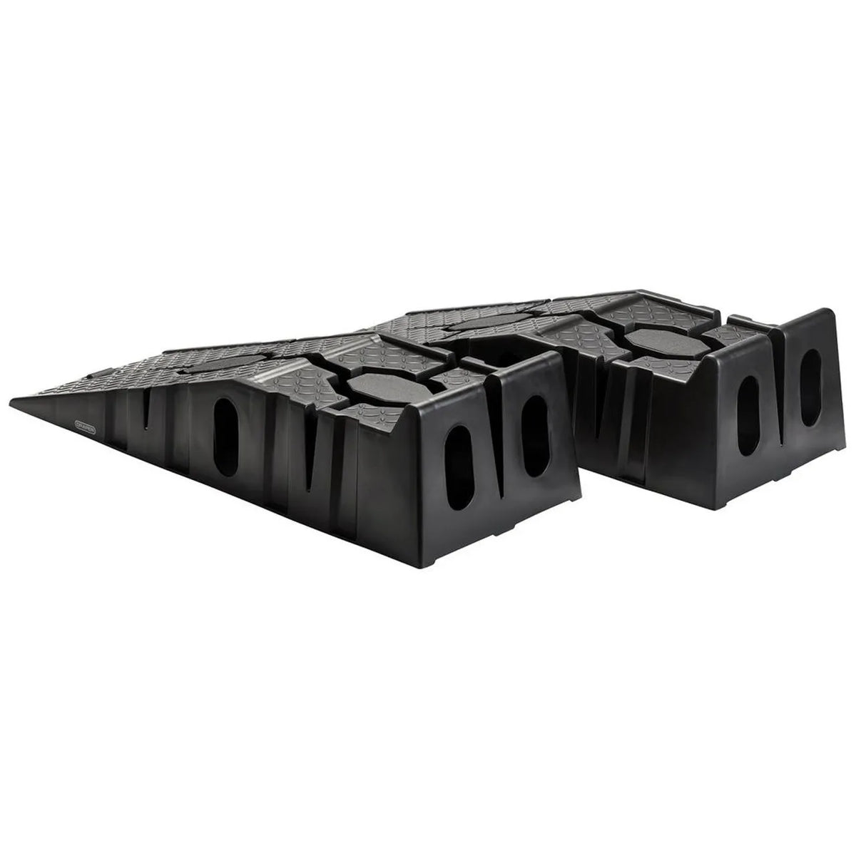 Draper 21147 Car Ramps - 2.5 Tonne Capacity (Pair) Plastic Ramps with Non‑Skid Thread & Rubber Pads