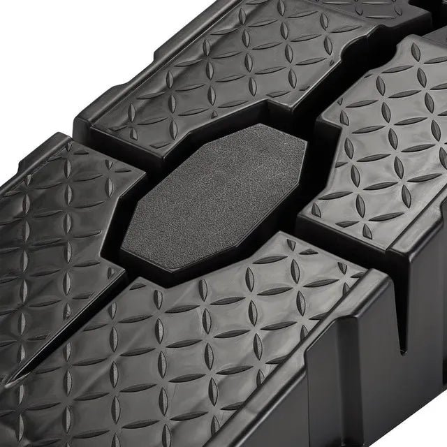 Draper 21147 Car Ramps - 2.5 Tonne Capacity (Pair) Plastic Ramps with Non‑Skid Thread & Rubber Pads