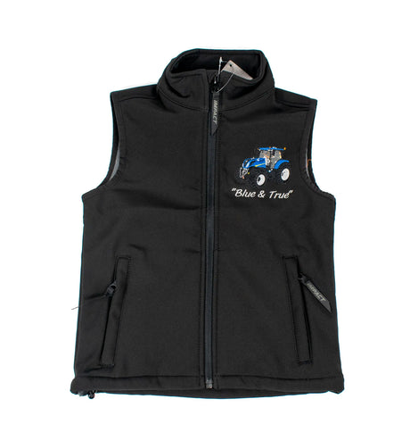 Impact Kids New Holland Softshell Gilet "Blue & True" 