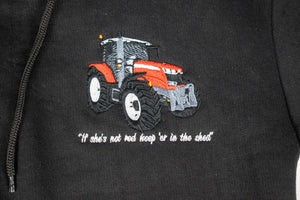 Massey Ferguson Kids Hoodie "If She's Not Red, Leave er in the Shed"