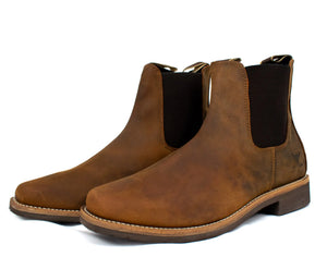 Blacksmith Mens Dealer Boots - Waxed Tan 