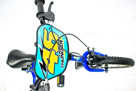 Dawes Thunder 14" Kids MTB Bike - Tough Frame, Racing Stripes, and Stabilisers