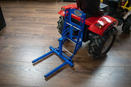 Killbran Single Bale Lifter Blue with Rear Linkage