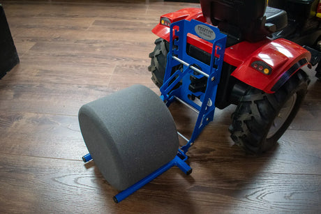 Killbran Single Bale Lifter Blue with Rear Linkage