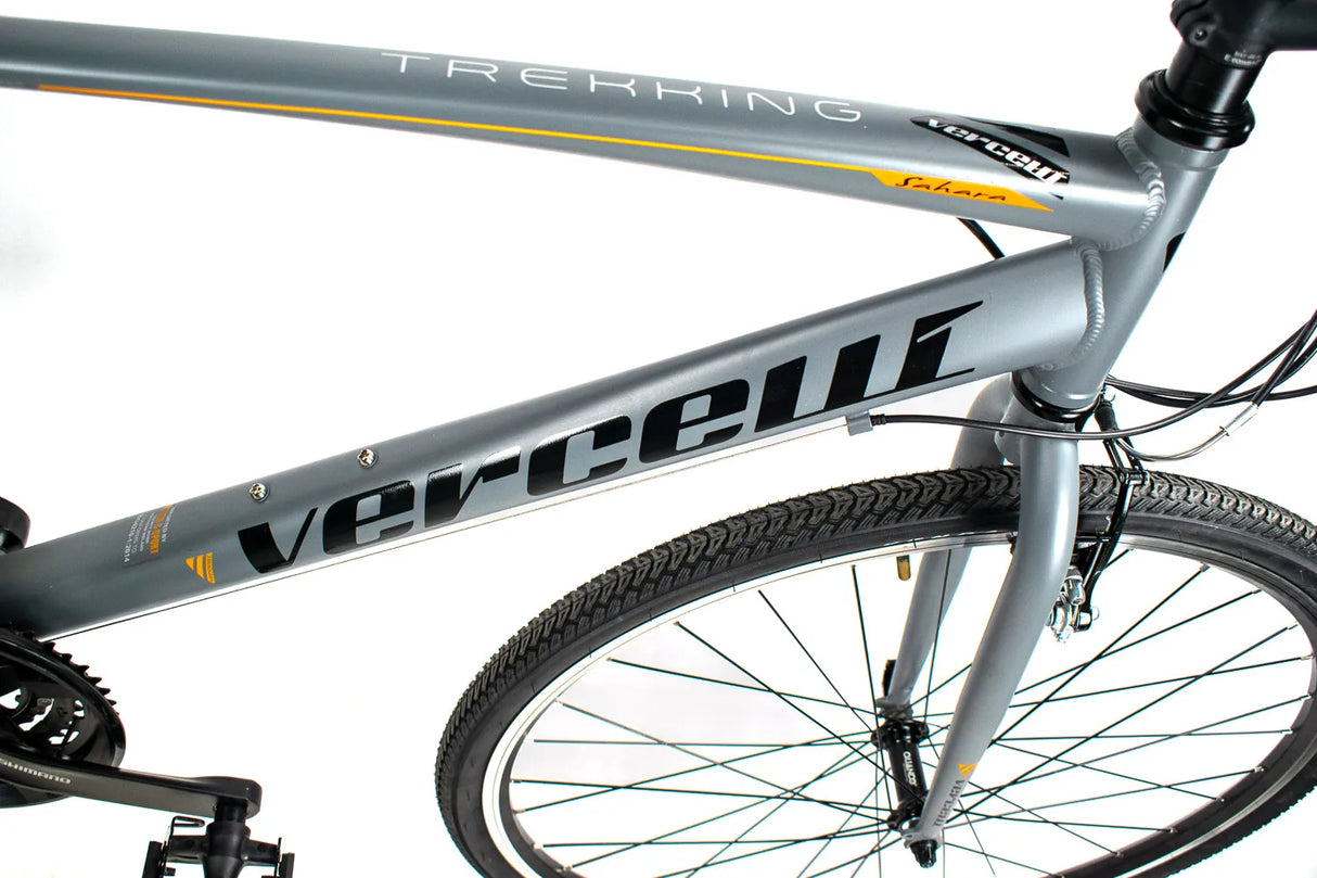 Vercelli Sahara 700c Men's Bike 17" - Lightweight Alloy Frame with Shimano 21-Speed Gearing