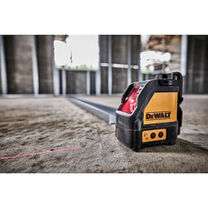 DeWalt DW088K-XJ Cross Line Laser - Self-Leveling Red Beam with 15m Range