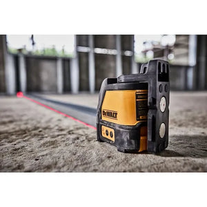 DeWalt DW088K-XJ Cross Line Laser - Self-Leveling Red Beam with 15m Range