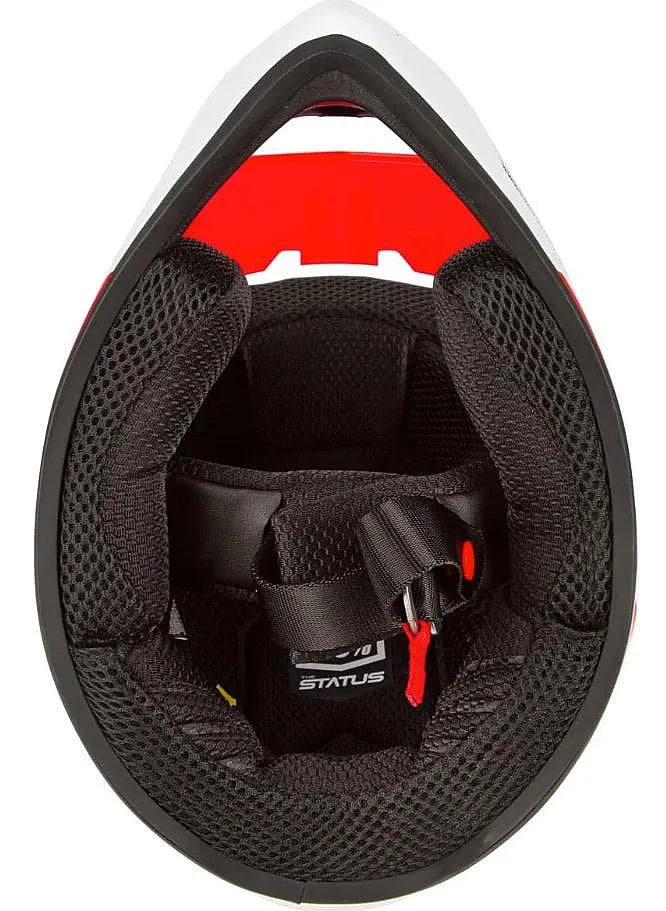 100% Status Full Face Helmet - Hellfire Red