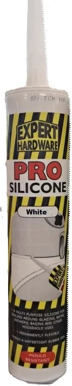 Expert Pro Silicone White Cartridge | Waterproof Flexible Sealant