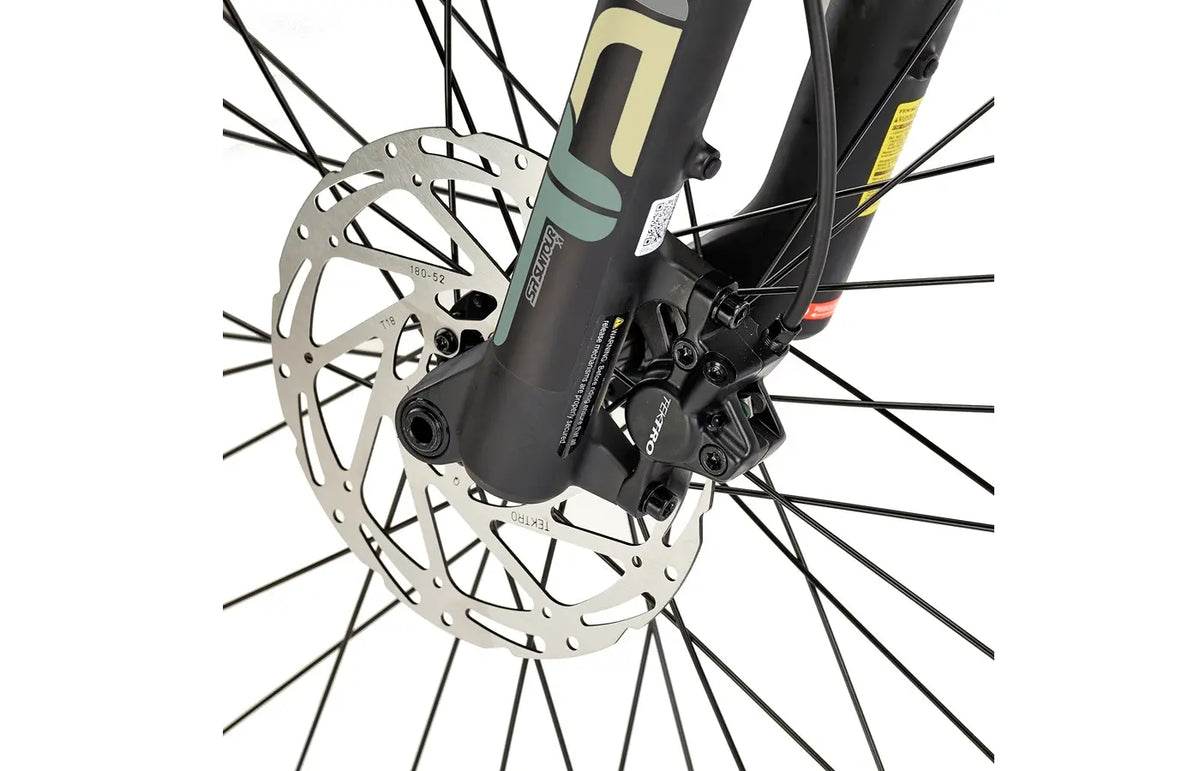 EZEGO Trail Destroyer eBike - 15" Army Green Electric Mountain Bike