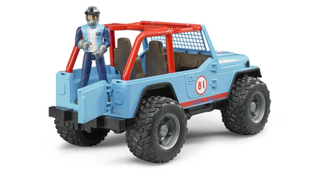 Bruder Jeep Cross country Racer blue with driver