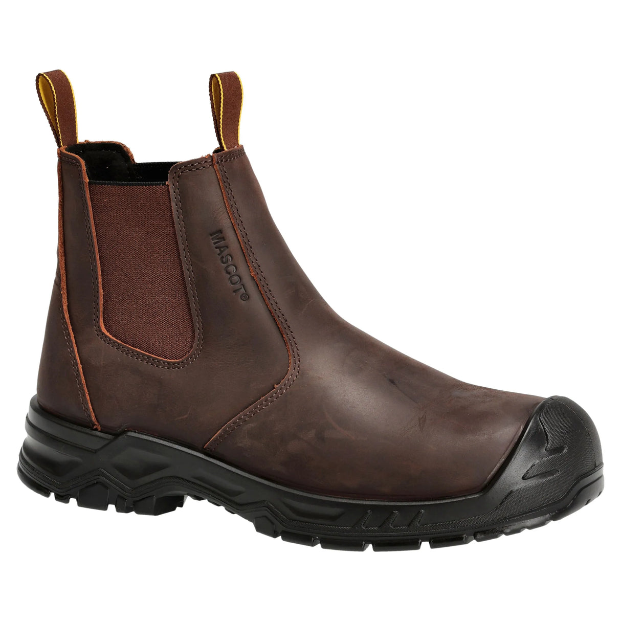 Mascot 5009 Durable, Metal-Free Safety Boot with Shock-Absorption and Slip-Resistant Sole Dark Brown