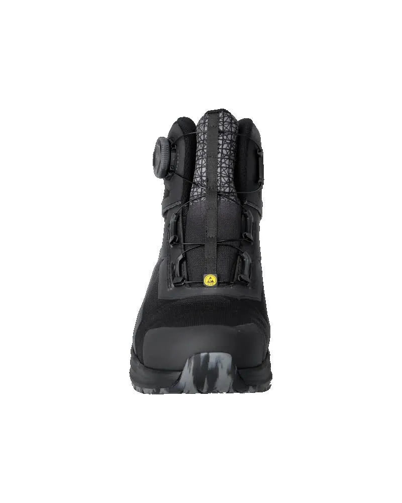 MASCOT Safety Boots S3S Black with BOA Fit System - Lightweight, Water-Repellent, Slip-Resistant