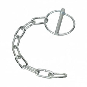 F441C 6mm Lynch Pin with Chain - Sprung Pin & 190mm Link Chain