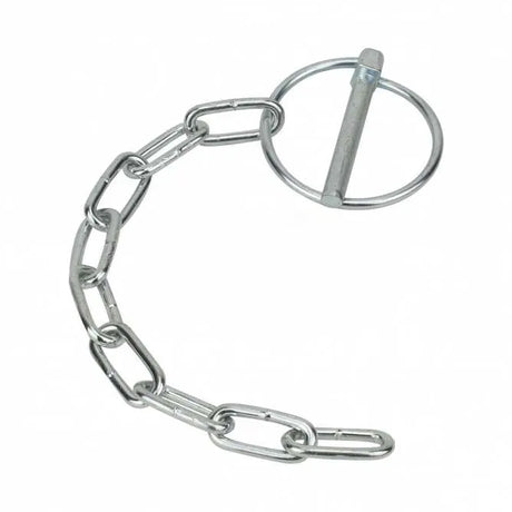F441C 6mm Lynch Pin with Chain - Sprung Pin & 190mm Link Chain