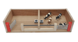 Millwood Cattle House with 2 Pens