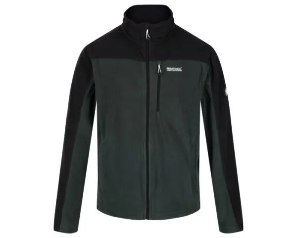 Regatta Men's Fellard Lightweight Full Zip Fleece Deep Forest Black
