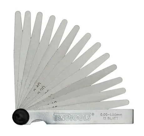 Teng Tools FG20200 Feeler Gauge 0.05-1.0 mm, 200 mm - 20 Blades
