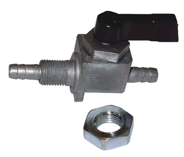 FGP453293 Universal Fuel Tap | Manual Shut-Off Valve with M10 Thread & 6mm Hose End
