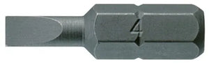 Teng Tools FL2506A03 Flat Bits - 1/4" Hex Drive, 25mm, 0.6 x 3.5mm (3 Pack)