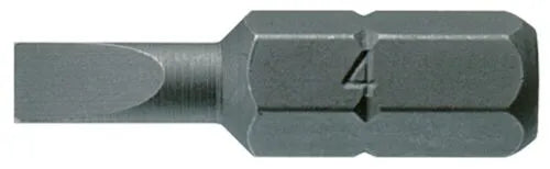 Teng Tools FL2512A03 Flat Bits - 1/4" Hex Drive, 25mm, 1.2 x 6.5mm (3 Pack)