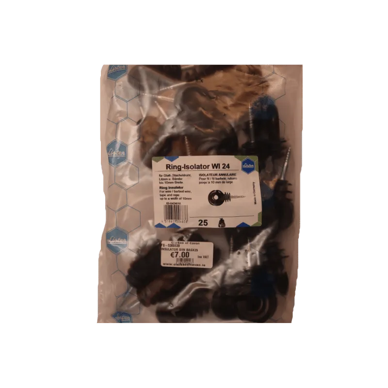 Fencing Insulator S/IN Bag of 25
