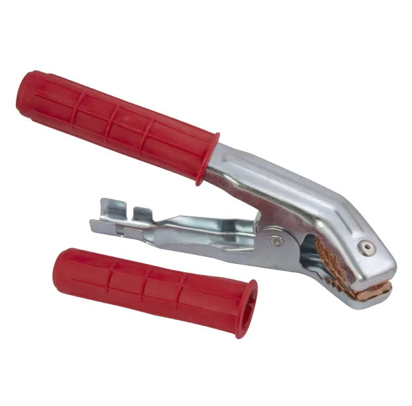 Angled Jaw Crocodile Clip 500amp - Red