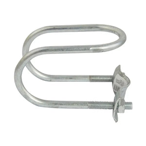 G2433A Steel Tubing Clamp - 2in Round, Heavy Duty Zinc-Plated