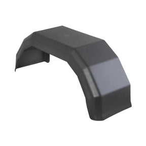 G3167 PVC Mudguard Single 490 x 140 x 195mm - Black Plastic for Single Axle Trailers