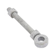 Galvanised Eye Bolt G19668 - 150 x 32mm with 2 Nuts for Gate & Structural Use