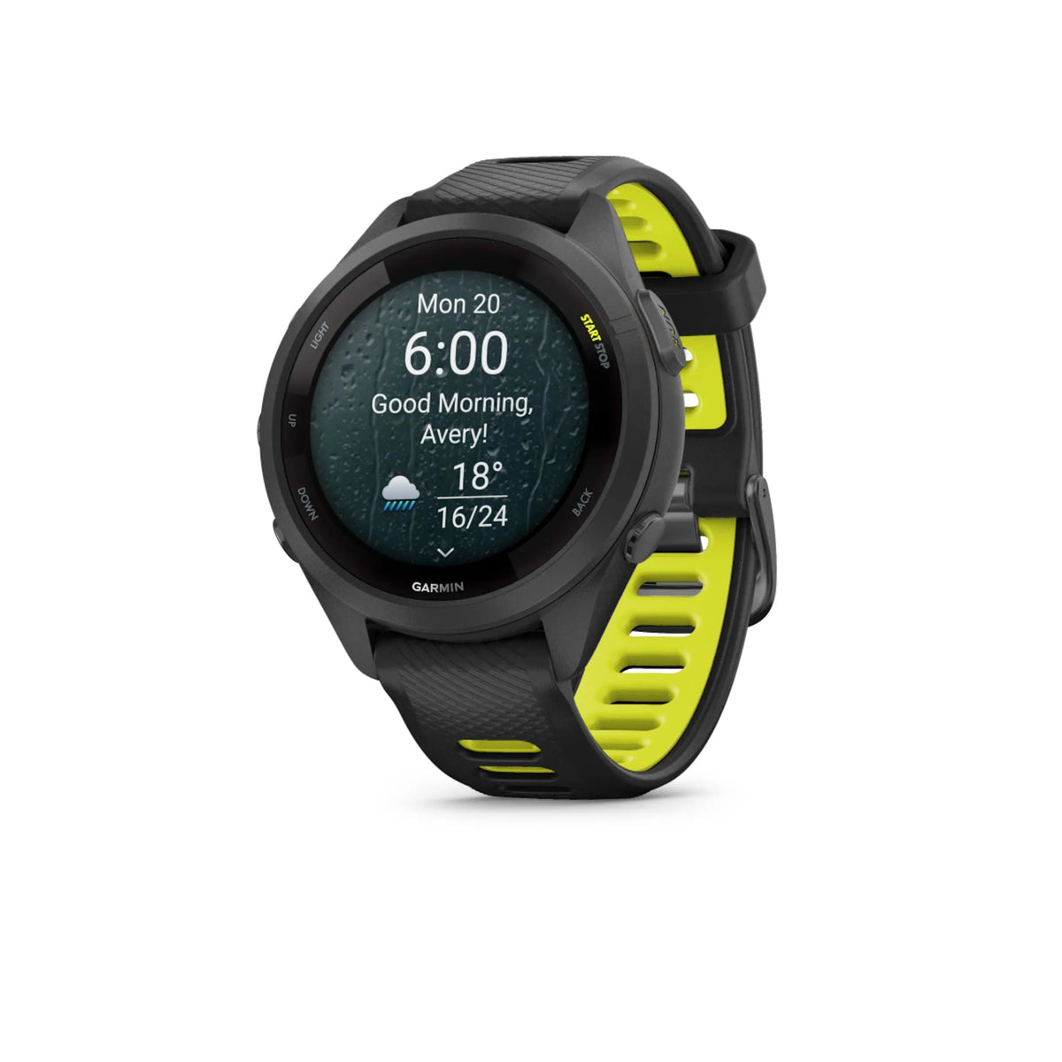 Garmin Forerunner 265S GPS Multisport Watch - Black Bezel with Black Silicone Band
