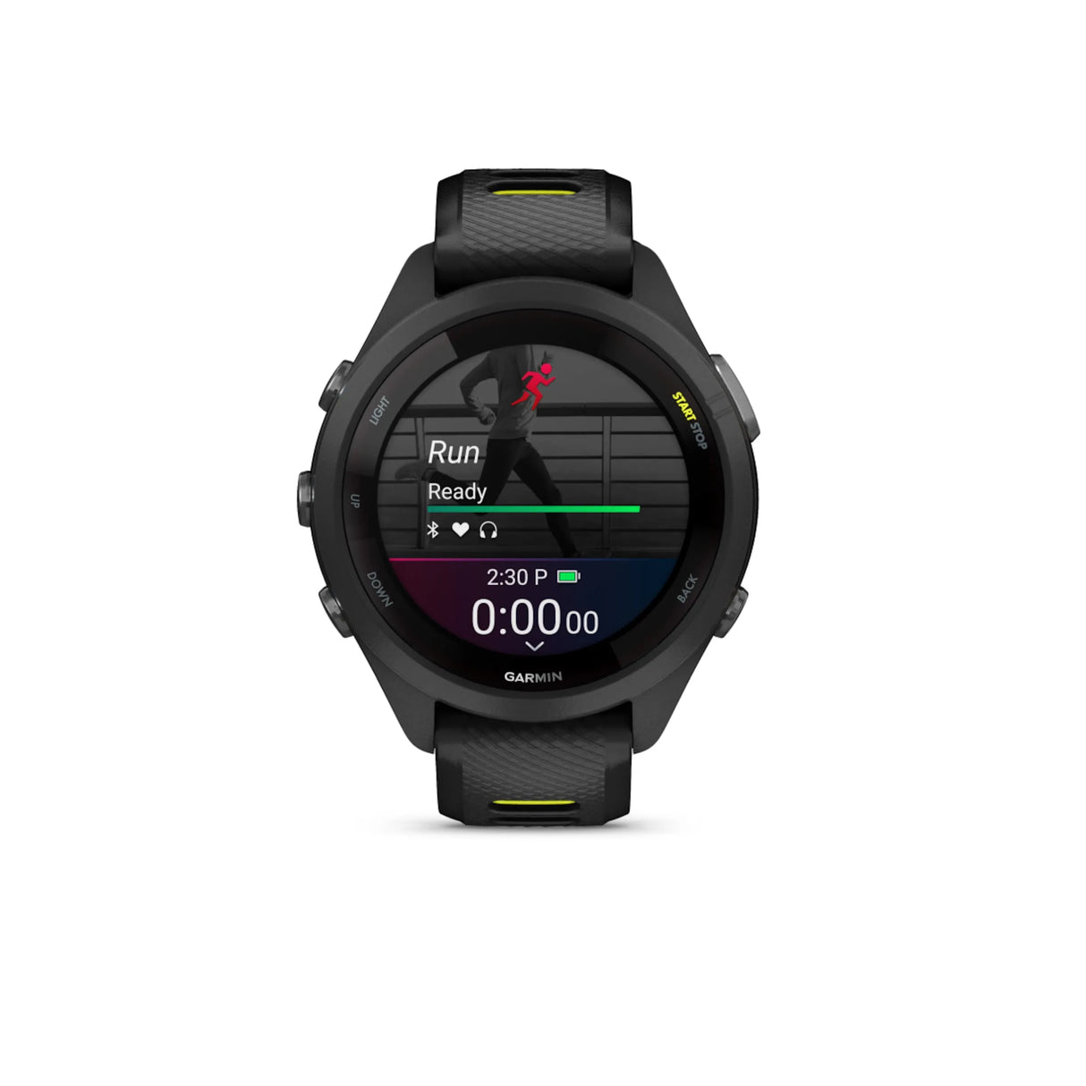 Garmin Forerunner 265S GPS Multisport Watch - Black Bezel with Black Silicone Band