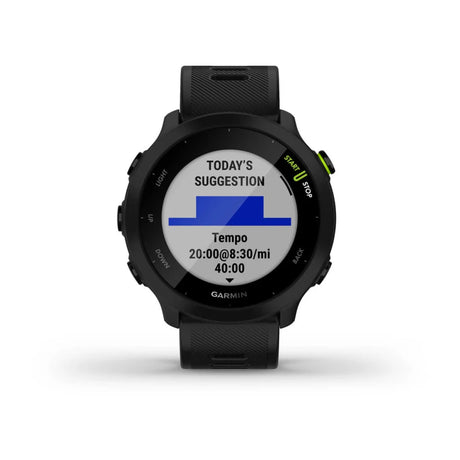 Garmin Forerunner 55 GPS Smartwatch Black| Lightweight, Long Battery Life, Advanced Training Features