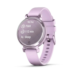 Garmin Lily 2 Smartwatch - Metallic Lilac Bezel & Lilac Silicone Band